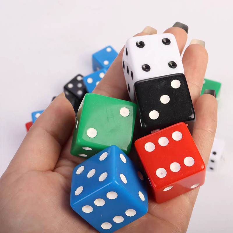 Party Games No Supplies - D6 정육면체 주사위 큐브 25MM 숫자
