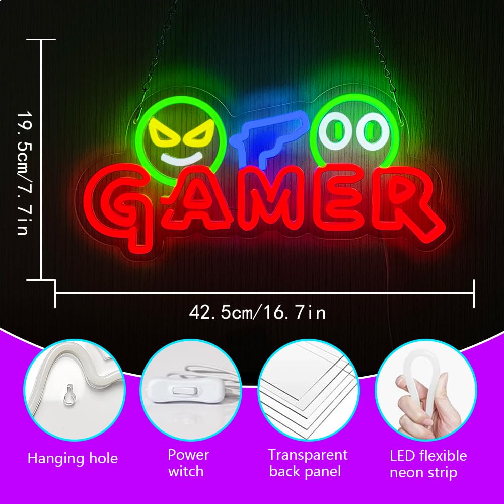 게이머 네온사인 LED 벽등 맞춤형 다채로운 게임 네온 - Party Games Christmas 리뷰 및 가격