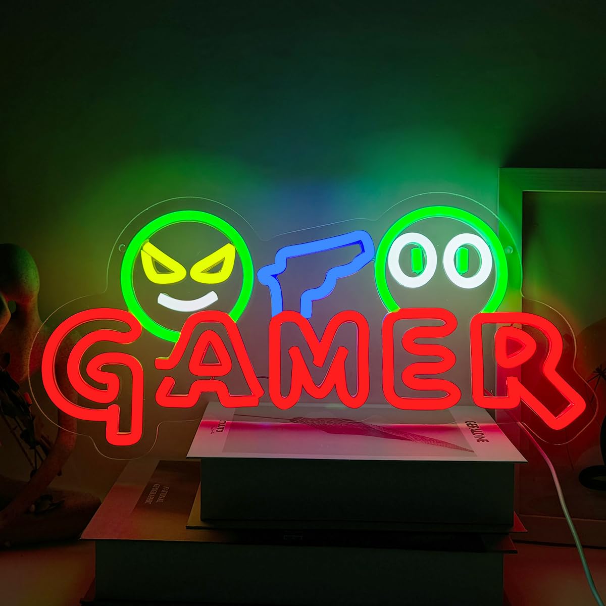 게이머 네온사인 LED 벽등 맞춤형 다채로운 게임 네온 - Party Games Christmas 리뷰 및 가격