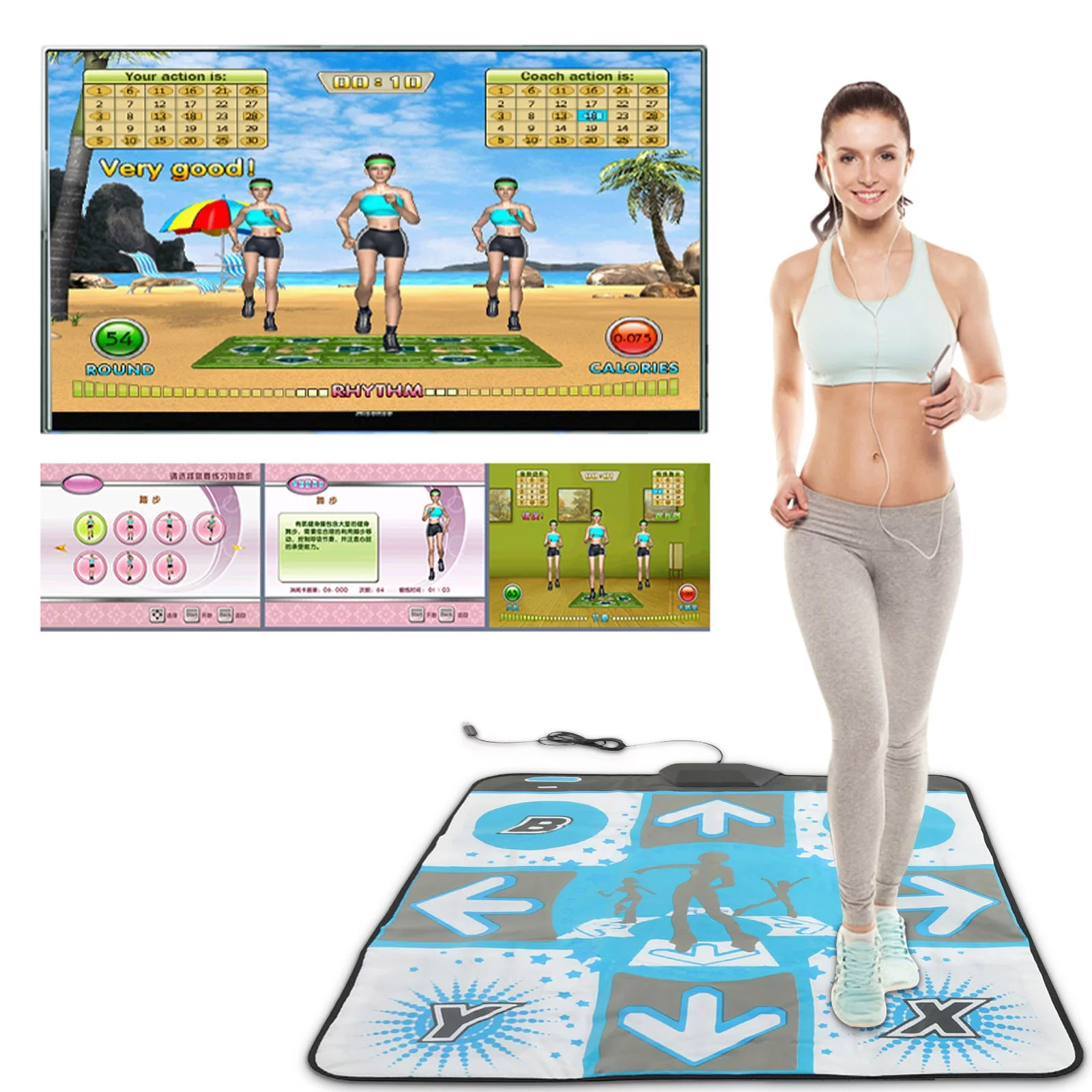 미끄럼 방지 파티 싱글 댄스 패드 댄스 매트, Wii  - Party Games Console 리뷰 및 가격