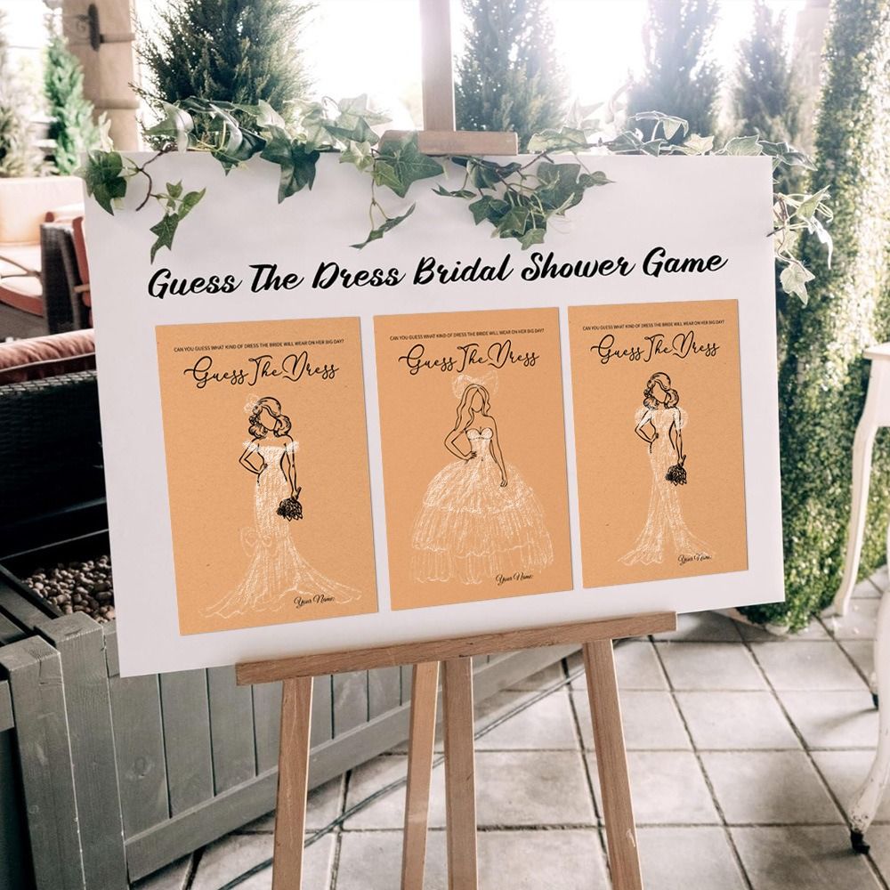 10개입 드레스 추측 브라이덜 샤워 게임, 인터랙티브  - Party Games Bridal Shower 리뷰 및 가격
