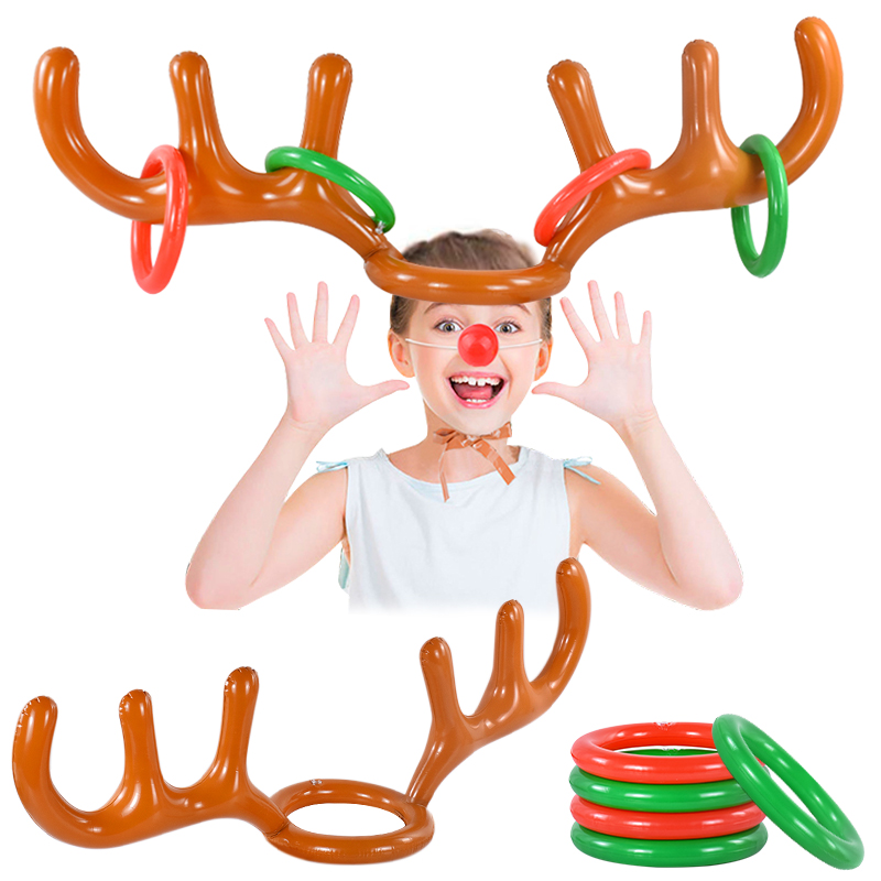 1/3 세트 크리스마스 게임 풍선 순록 뿔 모자 반지  - Party Games No Supplies 리뷰 및 가격