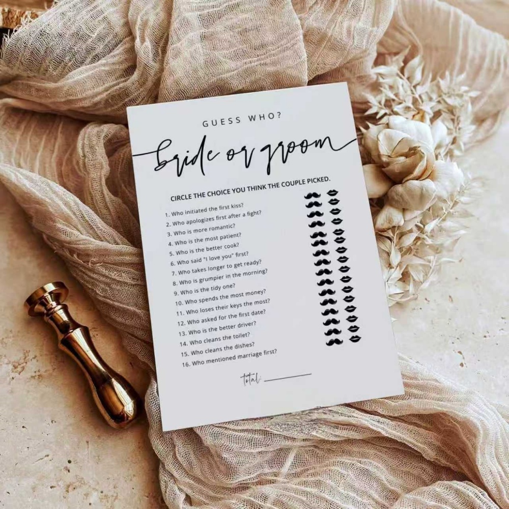 20 Pcs 웨딩 게임 재미있는 신부 약혼 파티 게임  - Party Games Bridal Shower 리뷰 및 가격